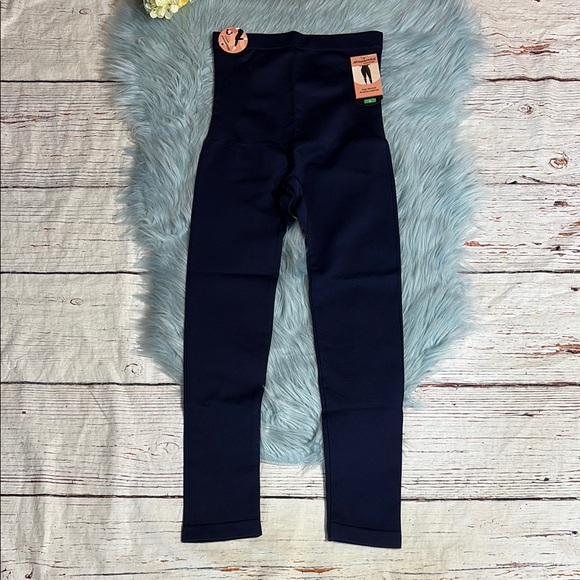 NWT Shapermint Essentials High Waisted Shaping Leggings Navy Sz L - Picture 1 of 9